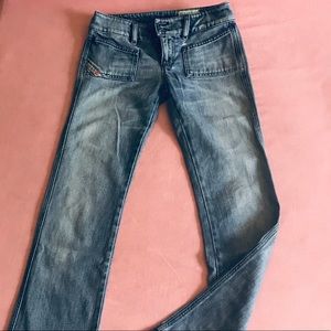 DIESEL HUSH DS Boot Cut Wide Jeans in Size 27